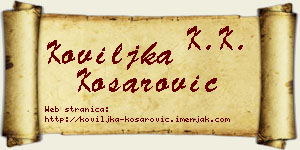 Koviljka Košarović vizit kartica